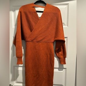 Burnt Sieanna sweater dress. The ties to the dress is missing